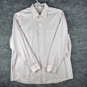Joseph & Feiss Dress Shirt Men's18.5  36/37 Light Pink, Long Sleeve, Button Up